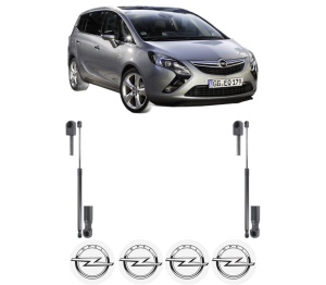 Set 2 amortizoare portbagaj haion OPEL ZAFIRA TOURER C (P12) din 2011-2019, 2 bucati, KROSNO, 4 stickere auto OPEL v1999
