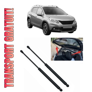 Set 2 amortizoare portbagaj haion PEUGEOT 2008 I Van (CU_) din 2018-2019, 2 bucati, MAGNUM TECHNOLOGY, 4 stickere auto PEUGEOT