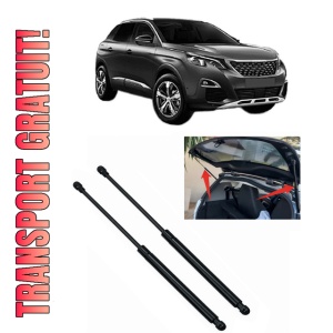 Set 2 amortizoare portbagaj haion PEUGEOT 3008 Van (MR_, MC_, MJ_) din 2016-2018, 2 bucati, KROSNO, 4 stickere auto PEUGEOT