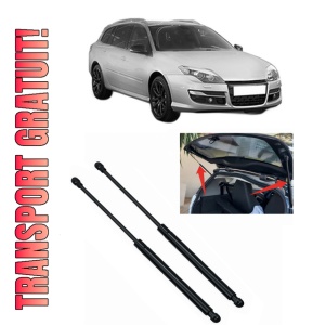 Set 2 amortizoare portbagaj haion RENAULT LAGUNA III Grandtour (KT0/1) din 2007-2015, 2 bucati, MAGNUM TECHNOLOGY, 4 stickere auto RENAULT