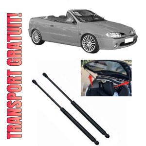 Set 2 amortizoare portbagaj haion RENAULT MEGANE I Cabriolet (EA0/1_) din 1996-2003, 2 bucati, KROSNO, 4 stickere auto RENAULT