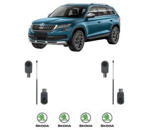 Set 2 amortizoare portbagaj haion SKODA KODIAQ I (NS6, NS7, NV7) din 2016-2021, 2 bucati, KROSNO, 4 stickere auto SKODA v324