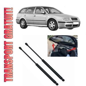 Set 2 amortizoare portbagaj haion SKODA Octavia I Combi (1U5) din 1998-2010, 2 bucati, MAGNUM TECHNOLOGY, 4 stickere auto SKODA