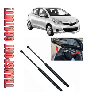 Set 2 amortizoare portbagaj haion TOYOTA YARIS (_P13_) din 2010-2020, 2 bucati, MAGNUM TECHNOLOGY, 4 stickere auto TOYOTA