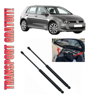 Set 2 amortizoare portbagaj haion Volkswagen GOLF VII (5G1, BQ1, BE1, BE2) din 2012-2021, 2 bucati, KROSNO, 4 stickere auto Volkswagen