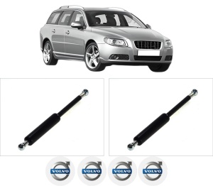 Set 2 amortizoare portbagaj haion VOLVO V70 III (135) din 2007-2016, 2 bucati, KROSNO, 4 stickere auto VOLVO v4819