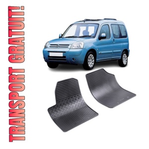 Set 2 covorase Citroen Berlingo 2M 1999-2008, din cauciuc 100%, compatibile cu autoturismul CITROEN Berlingo