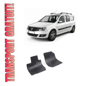 Set 2 covorase Dacia Logan Mcv 2M 2007-2013, din cauciuc 100%, compatibile cu autoturismul DACIA Logan