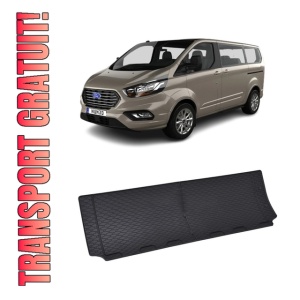 Set 2 covorase Ford Tourneo Custom Randul 3 2024-prezent, din cauciuc 100%, compatibile cu autoturismul FORD Tourneo