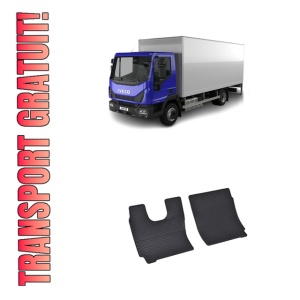 Set 2 covorase Iveco Eurocargo 2015-prezent, din cauciuc 100%, compatibile cu autoturismul Iveco Eurocargo