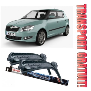 Set 2 stergatoare parbriz Bosch Aerotwin 600/475mm compatibile cu Skoda Fabia II (2007-2014) Bosch