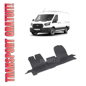 Set 3 covorase Ford Transit 3M 2020-prezent, din cauciuc 100%, compatibile cu autoturismul FORD Transit