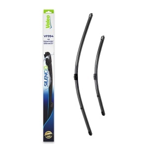 Set 3 stergatoare BMW Seria i3 (I01) din 2013, pentru parbriz si luneta fata si spate auto, Valeo Silencio, din cauciuc siliconat rezistent, 4 Stickere Auto BMW v15283