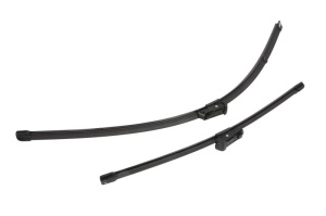 Set 3 stergatoare CITROEN C3 III (SX) din 2016 - 2018, pentru parbriz si luneta fata si spate auto, Valeo Silencio, din cauciuc siliconat rezistent, 4 Stickere Auto CITROEN v14635