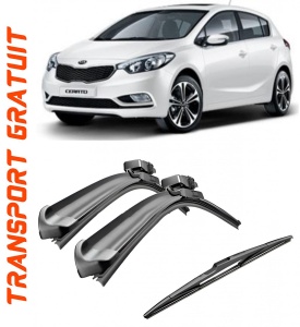 Set 3 stergatoare parbriz si luneta AR139S (600mm x 400mm) pentru Kia Cerato (FE) Hatchback (04.04-11.09) Bosch accesorii pentru autoturismul tau - masina v217403
