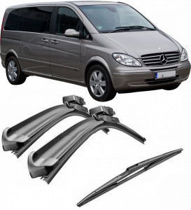 Set 3 stergatoare parbriz si luneta AR703S (700mm x 650mm) pentru Mercedes-Benz Vito (639) (10.03-08.05) Bosch accesorii pentru autoturismul tau - masina v217564