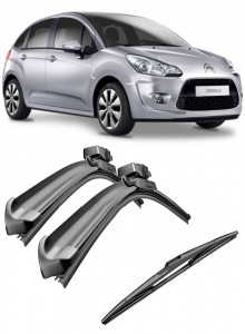 Set 3 stergatoare parbriz si luneta Bosch Aerotwin pentru Citroen C3 II (A51) (09.09 - 12.16) Bosch accesorii pentru autoturismul tau - masina v218974