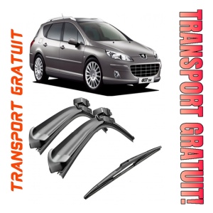Set 3 stergatoare parbriz si luneta Bosch Aerotwin pentru Peugeot 407 (D2) SW (05.04 - 10.05) Bosch