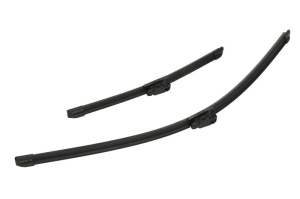Set 3 stergatoare RENAULT KAPTUR (H5_) din 2016, pentru parbriz si luneta fata si spate auto, Bosch Twin, din cauciuc siliconat rezistent, 4 Stickere Auto RENAULT v7352