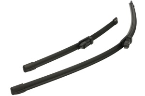 Set 3 stergatoare Volkswagen SHARAN (7N1, 7N2) din 2010 - 2022, pentru parbriz si luneta fata si spate auto, Bosch Aerotwin, din cauciuc siliconat rezistent, 4 Stickere Auto VW v5912