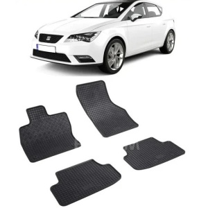 Set 4 covorase Audi A3 Sedan 2012-2019, din cauciuc 100%, compatibile cu autoturismul AUDI A3 v1122