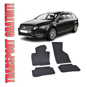 Set 4 covorase auto Volkswagen Passat 2011-2014, cauciuc