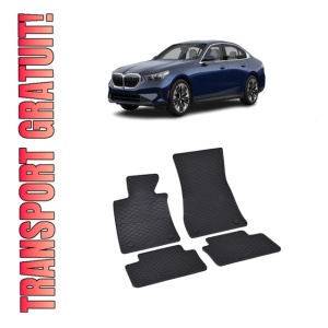 Set 4 covorase Bmw Seria 5 2024-prezent, din cauciuc 100%, compatibile cu autoturismul BMW Seria 5