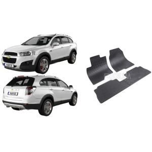 Set 4 covorase Chevrolet Captiva 2006-2018, din cauciuc 100%, compatibile cu autoturismul CHEVROLET Captiva v2305