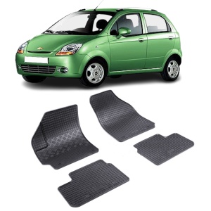 Set 4 covorase Chevrolet Spark 2005-2010, din cauciuc 100%, compatibile cu autoturismul CHEVROLET Spark v475