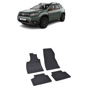 Set 4 covorase Dacia Duster Mhev 2024-prezent, din cauciuc 100%, compatibile cu autoturismul DACIA Duster v1422