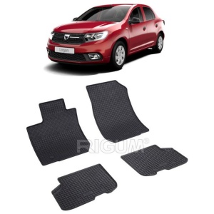 Set 4 covorase Dacia Logan 5M 2013-2020, din cauciuc 100%, compatibile cu autoturismul DACIA Logan v540