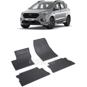 Set 4 covorase Ford Kuga 2013-2020, din cauciuc 100%, compatibile cu autoturismul FORD Kuga v3555
