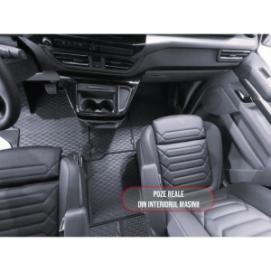 Set 4 covorase Ford Tourneo Custom 2 Locuri 2024-prezent, din cauciuc 100%, compatibile cu autoturismul FORD Tourneo v1239