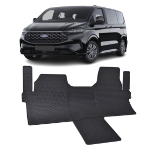 Set 4 covorase Ford Tourneo Custom 2 Locuri 2024-prezent, din cauciuc 100%, compatibile cu autoturismul FORD Tourneo v1237