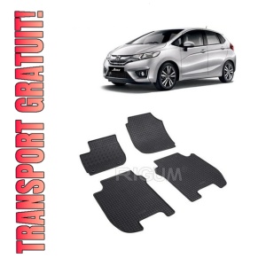 Set 4 covorase Honda Jazz 2015-2020, din cauciuc 100%, compatibile cu autoturismul HONDA Jazz