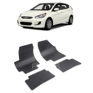 Set 4 covorase Hyundai Accent 2006-2010, din cauciuc 100%, compatibile cu autoturismul HYUNDAI Accent v4385