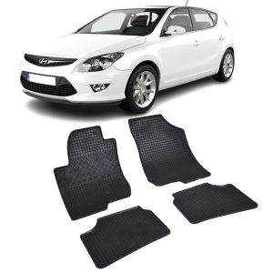 Set 4 covorase Hyundai I30 2007-2012, din cauciuc 100%, compatibile cu autoturismul HYUNDAI i30 v1309