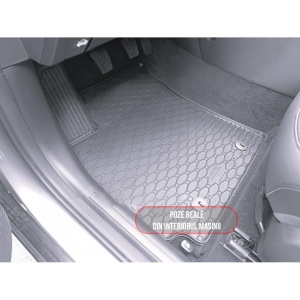 Set 4 covorase Hyundai Kona 2023-prezent, din cauciuc 100%, compatibile cu autoturismul HYUNDAI Kona v2632