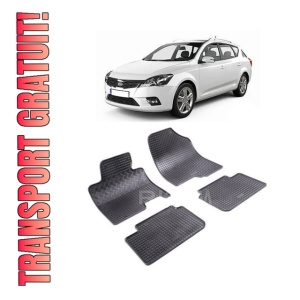 Set 4 covorase Kia Ceed 2012-2018, din cauciuc 100%, compatibile cu autoturismul KIA Ceed
