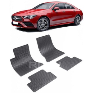 Set 4 covorase Mercedes Gla 2014-2019, din cauciuc 100%, compatibile cu autoturismul MERCEDES GLA v1482