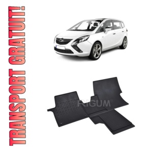 Set 4 covorase Opel Zafira Life 2M 2020- prezent, din cauciuc 100%, compatibile cu autoturismul OPEL Zafira