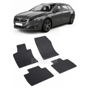 Set 4 covorase Peugeot 508 Phev 2019-prezent, din cauciuc 100%, compatibile cu autoturismul PEUGEOT 508 v4450