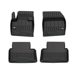 Set 5 covorase auto CITROEN C5 III (RD_) din 2016-2021, cu covoras tunel median, presuri auto din cauciuc, 4x Stickere auto cu CITROEN - Img 3