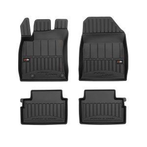 Set 5 covorase auto KIA XCEED (CD) din 2008-2013, cu covoras tunel median, presuri auto din cauciuc, 4x Stickere auto cu KIA - Img 3