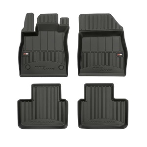 Set 5 covorase auto RENAULT TALISMAN din 2004-2011, cu covoras tunel median, presuri auto din cauciuc, 4x Stickere auto cu RENAULT - Img 3