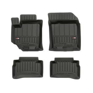 Set 5 covorase auto SUZUKI VITARA (LY) din 2016-2021, cu covoras tunel median, presuri auto din cauciuc, 4x Stickere auto cu SUZUKI - Img 3