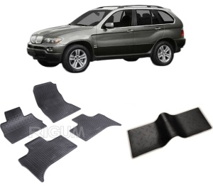 Set 5 covorase BMW X5 E53 din 06.2000-03.2007, cu covoras tunel median, CAROSERIE SUV, Presuri cauciuc 100%, compatibil cu autoturismul BMW X5 E53, Rigum - Img 2