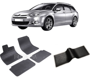 Set 5 covorase CITROEN C5 I din 2000-2008, cu covoras tunel median, CAROSERIE COMBI, Presuri cauciuc 100%, compatibil cu autoturismul CITROEN C5 I, Rigum - Img 2
