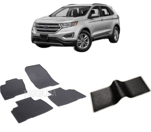 Set 5 covorase FORD EDGE II din 05.2016-PREZENT, cu covoras tunel median, CAROSERIE SUV, Presuri cauciuc 100%, compatibil cu autoturismul FORD EDGE II, Rigum - Img 2