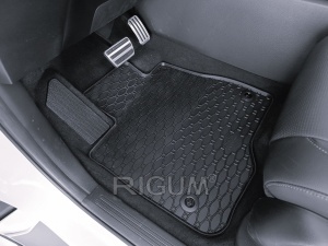 Set 5 covorase HONDA CR-V VI HYBRID din 08.2023-PREZENT, cu covoras tunel median, CAROSERIE SUV, Presuri cauciuc 100%, compatibil cu autoturismul HONDA CR-V VI HYBRID, Rigum - Img 5